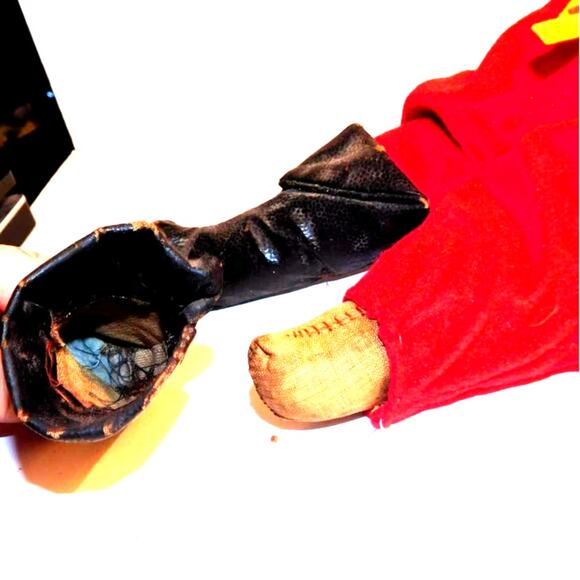 12" 30's Vintage Very Old Very Cool! Puss N Boots Primitive Doll - Picture 8 of 11